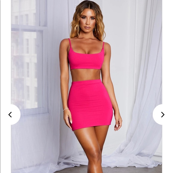 Babyboo Fashion Tops - Top and Skirt Set Hot Pink BabyBoo Fashion